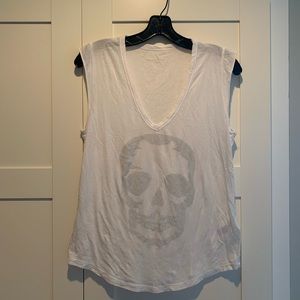 ZADIG & VOLTAIRE White Skull Tank Sz M